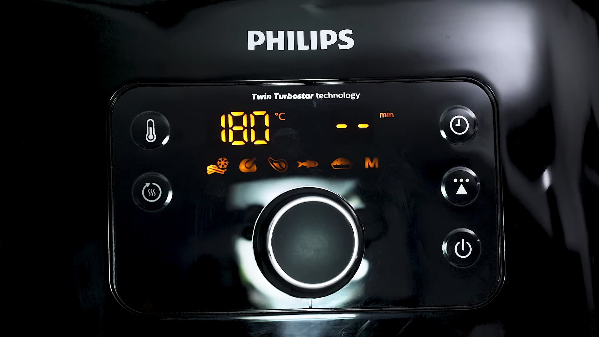 cụm điều khiển chính của nồi chiên không dầu philips hd9650