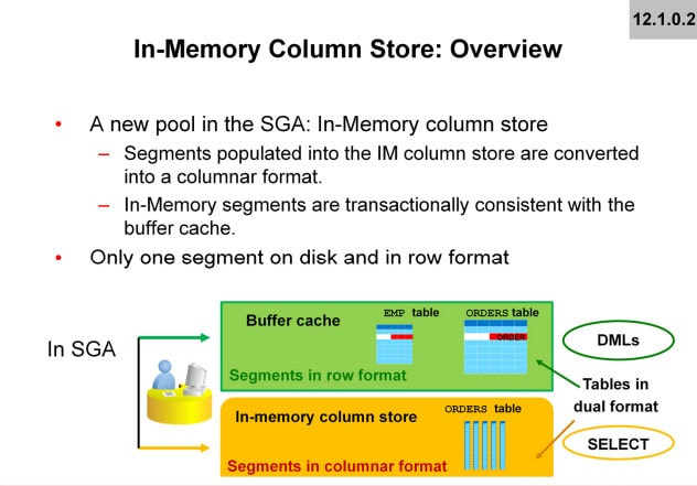 in-memory column store oracle architecture