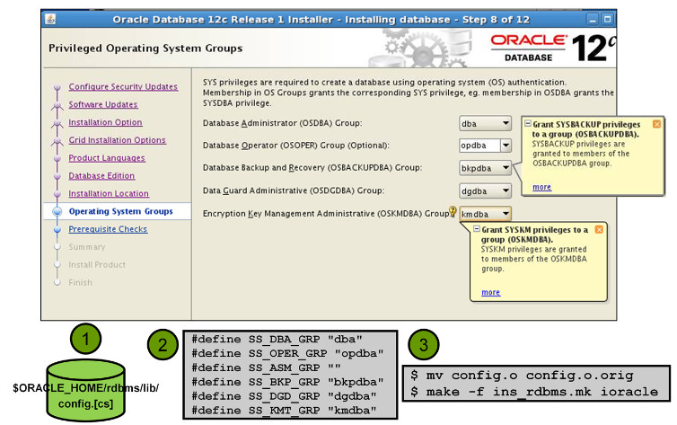 Oracle database - administering user account