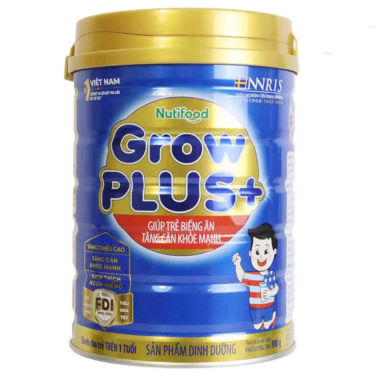 Sữa Grow Plus Nutifood Xanh Lon 900g