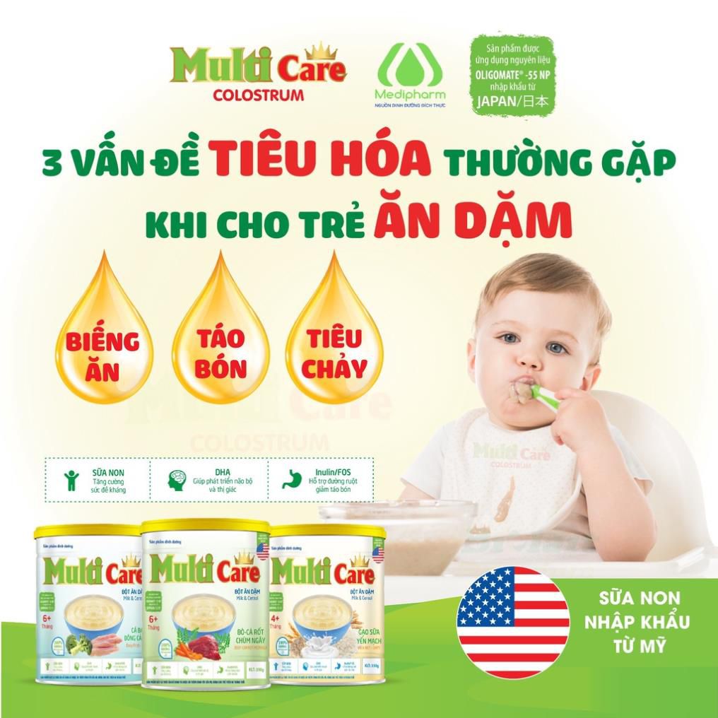 Bột ăn dặm cho bé 4 tháng tuổi - Multi Care