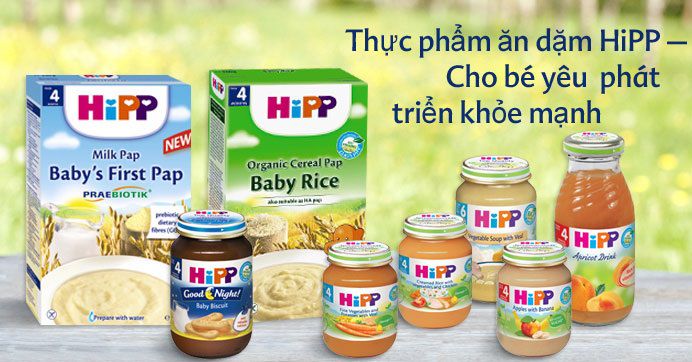 Bột ăn dặm HiPP vị ngọt